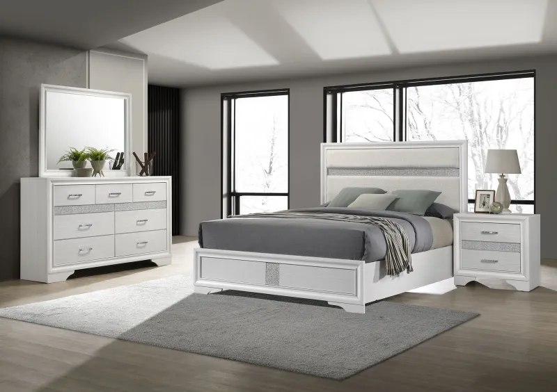 Miranda 4-piece California King Bedroom Set Alabaster