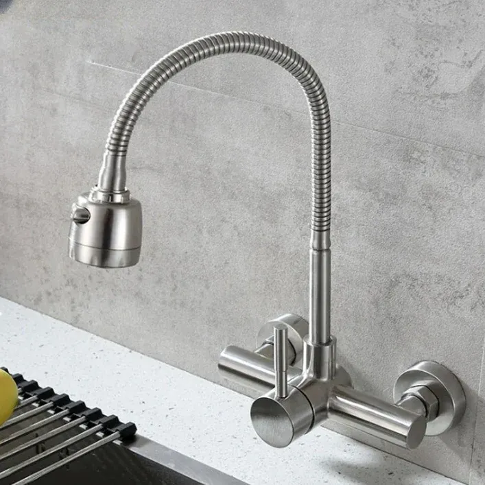 Mitigeur Mural Versatile en Acier Inoxydable