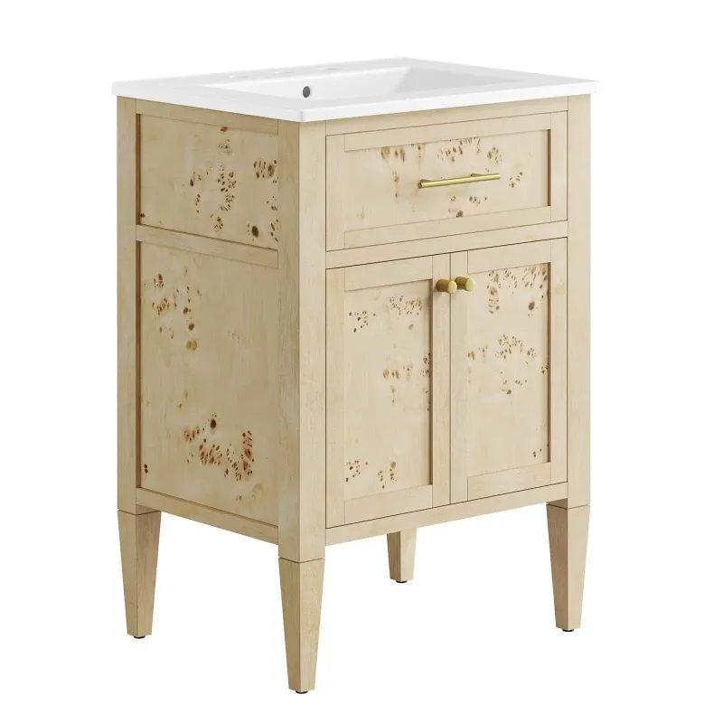 Modway Elysian 24" Wood Bathroom Vanity
