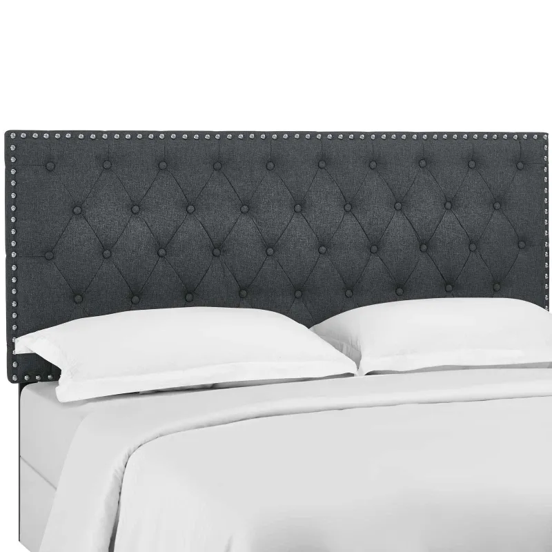 Modway Helena Tufted King and California King Upholstered Flax Fabric Headboard