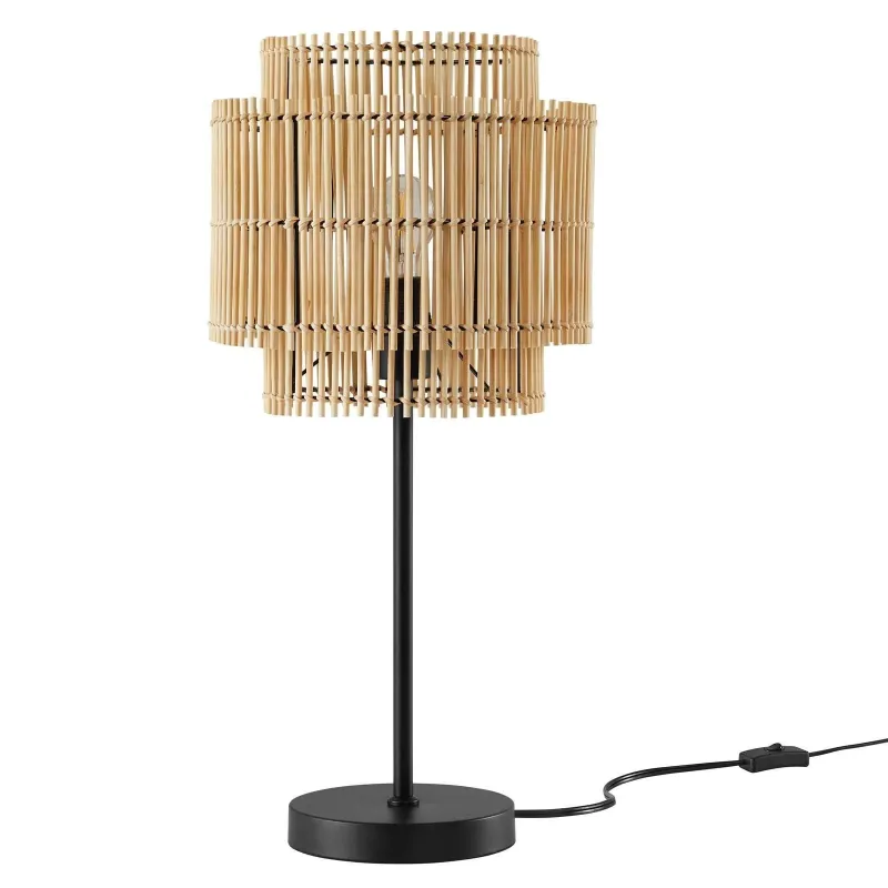 Modway Nourish Bamboo-wood Table Lamp