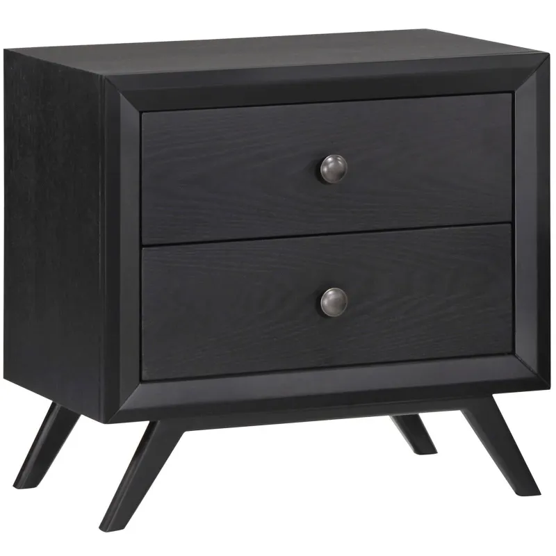 Modway Tracy Nightstand Brushed Nickel