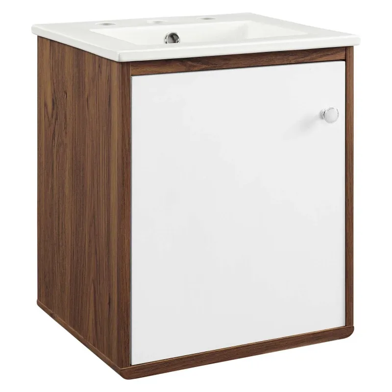 Modway Transmit 18" Wall-Mount Bathroom Vanity