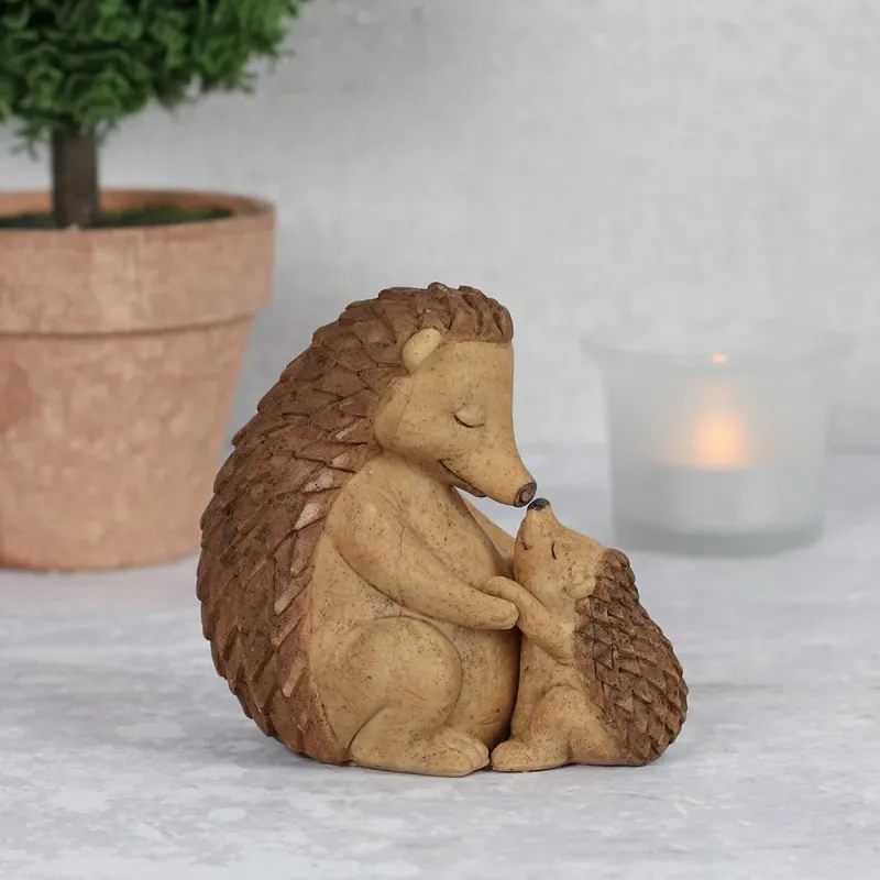 Mother and Baby Hedgehog Ornament Electricians
