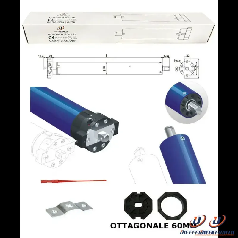 Motore Avvolgibile Tapparella Tapparelle 55kg 20 Nm Si Adatta Faac Bft Came