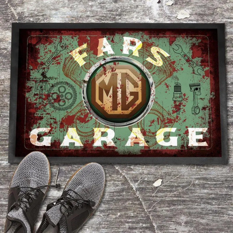 Multi-Function MG Dad's Garage Timeless Doormat