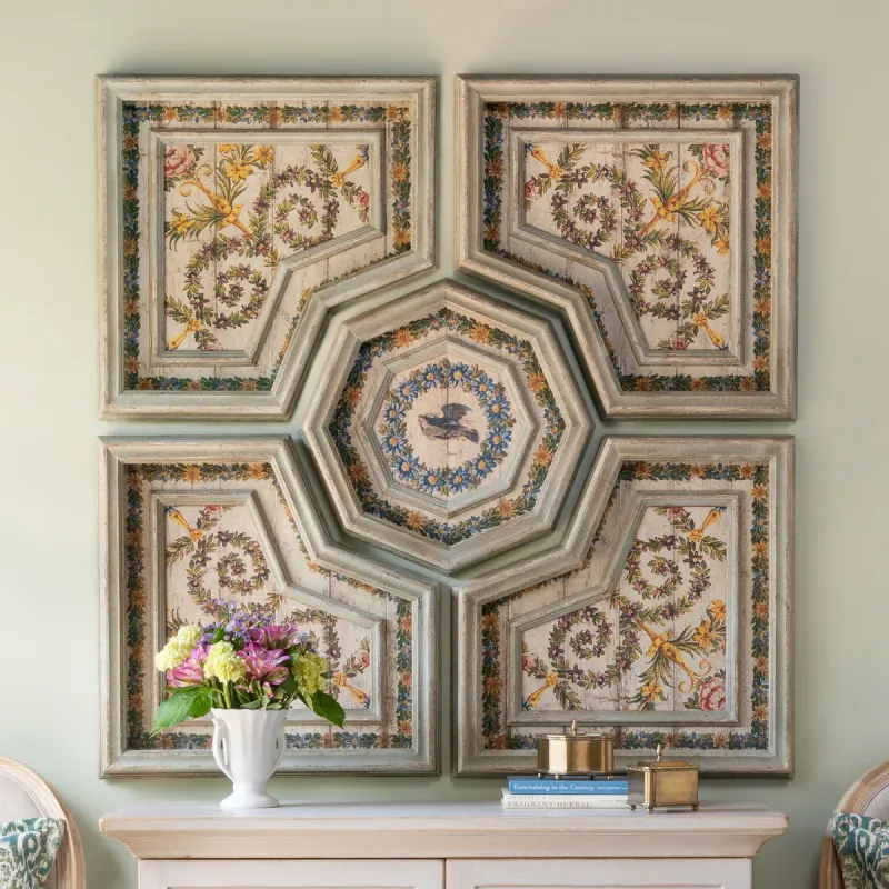 Multi-Function Flora Motif Pattern Tiles