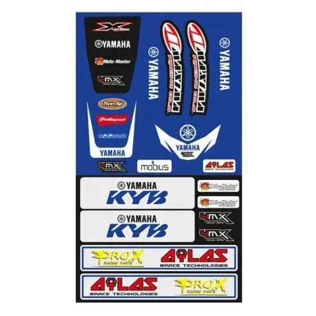 Multi-Function Kit de Autocolantes 4MX Compatible Guarda-lamas Dianteiro + Traseiro YAMAHA