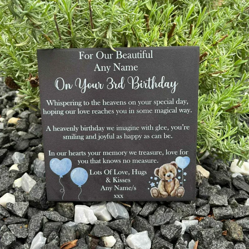 Multi-Function Whispering to heavens birthday memorial tile