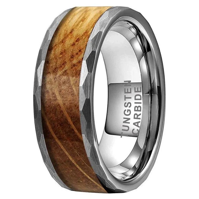 Multi-Purpose Anel masculino de madeira