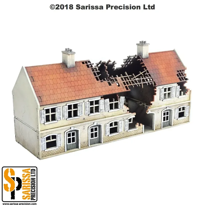 Multi-Purpose Destroyed Terrace House Block - 20mm