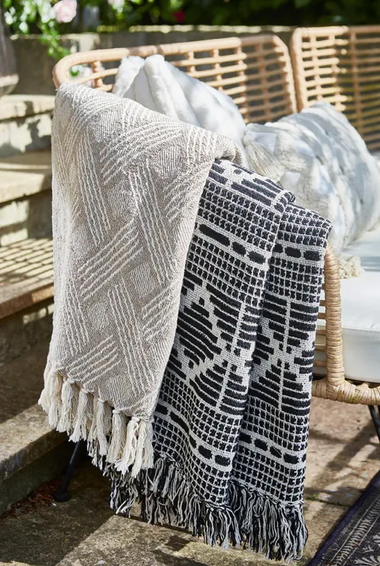 Natural and Alabaster Diagonal Throw Work Light