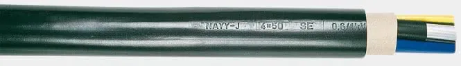 NAYY-J 4x35 RE 0,6/1kV Eca Trommel 1000m PVC Erdkabel Aluminium mit Schutzleiter