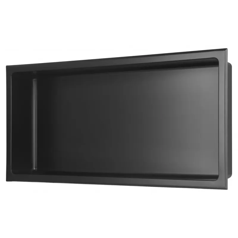 Niche de Douche 24x12, fini Noir mat