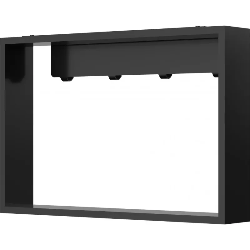 Niche de Douche Suspendue 24x12, fini Noir mat