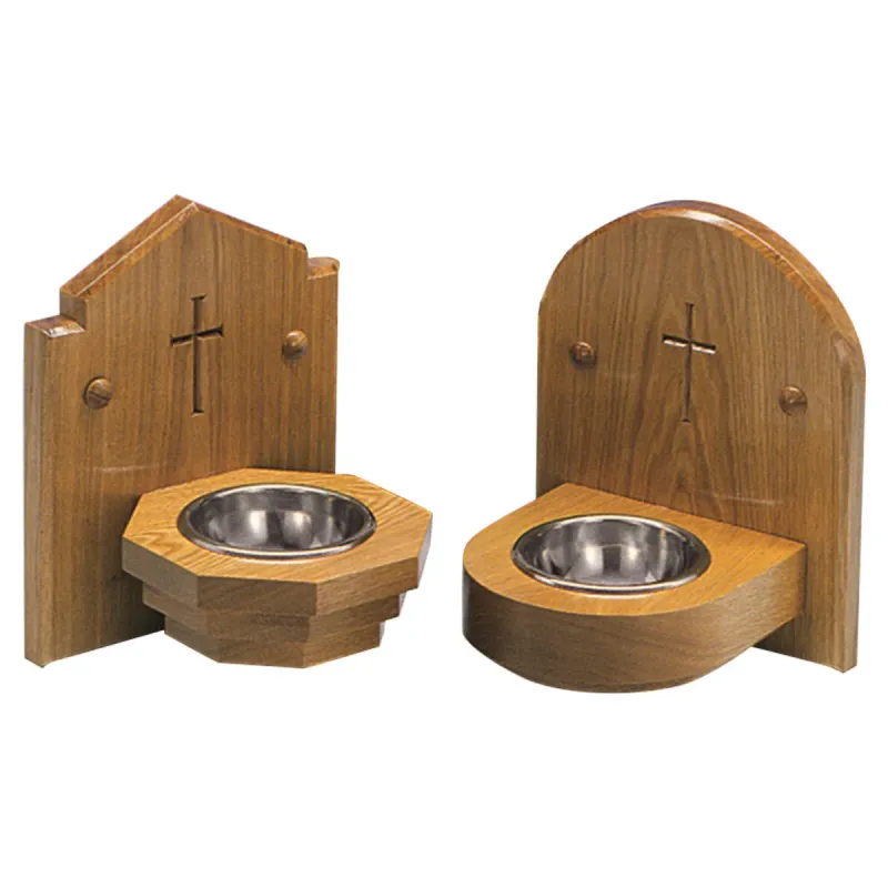 Oak Holy Water Stoup
