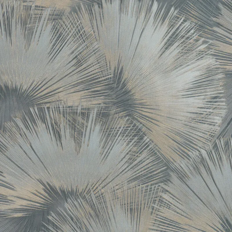 Opulenza Fan Indigo Wallpaper