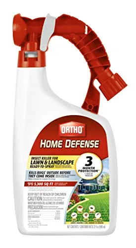 Ortho Home Defense Insect Killer Lawn & Landscape Ready-To-Spray - Treats up to 5,300 sq. ft., Kills Ants, Ticks, Mosquito...