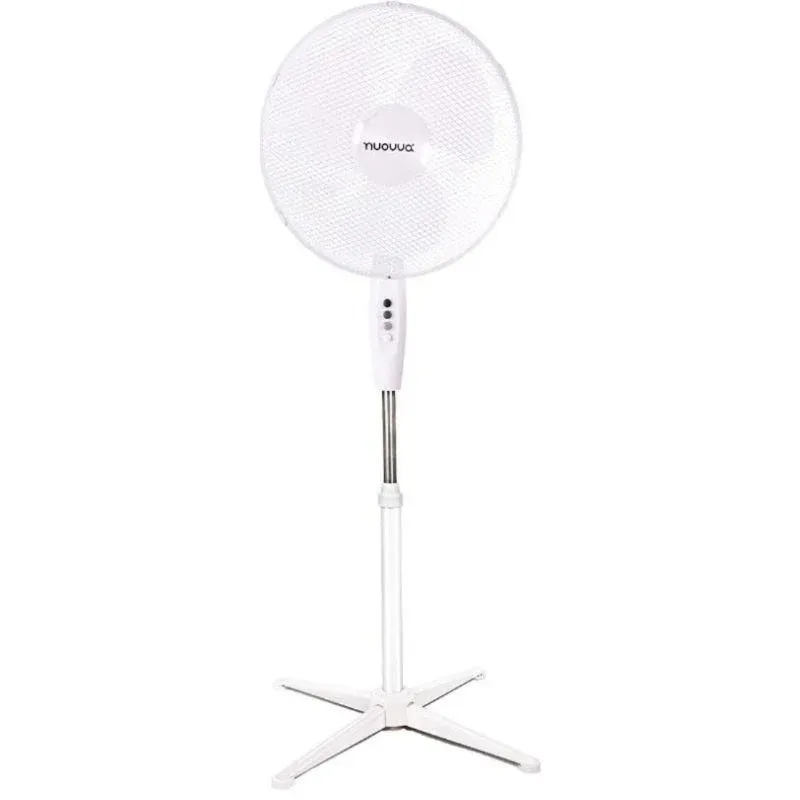 Oscillating 3-Speed Pedestal Fan (16inch) Black/White Drywall Installation