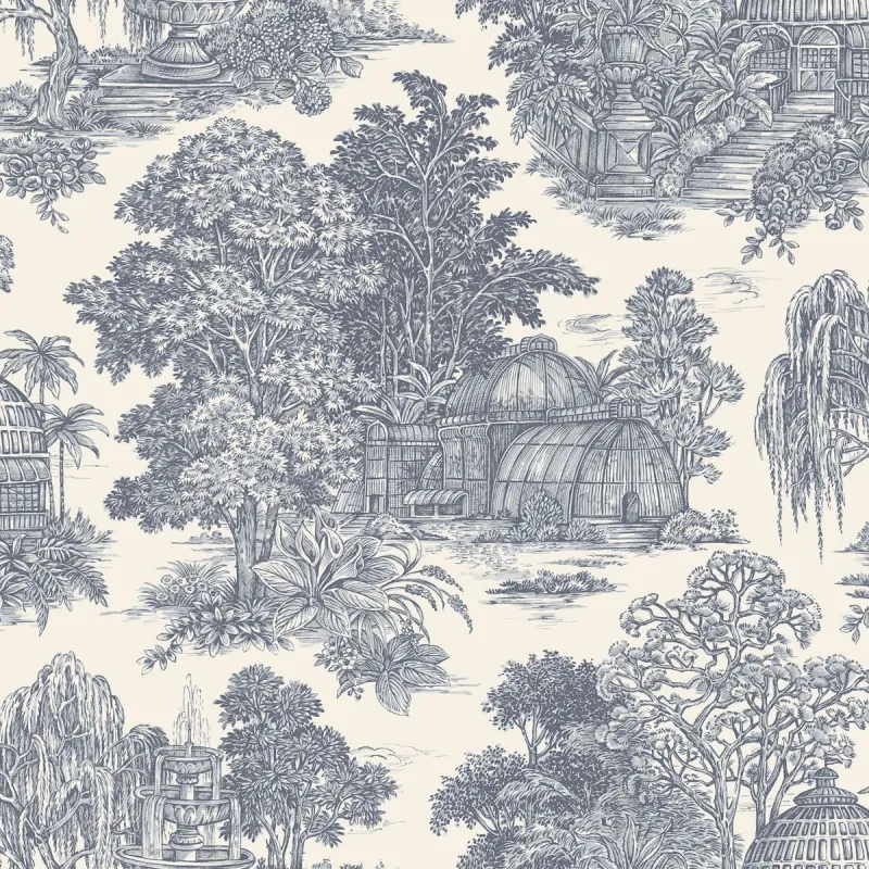 Osterley Indigo Wallpaper