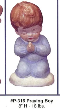 P316 Praying Boy Clay Molds