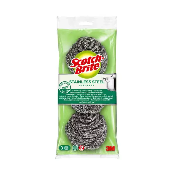 Paglietta Acciaio Inossidabile 3+1 Omaggio Scotch-Brite