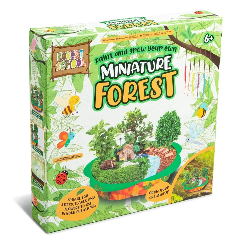 Paint and Grow Your Own Miniature Forest Drywall Installation