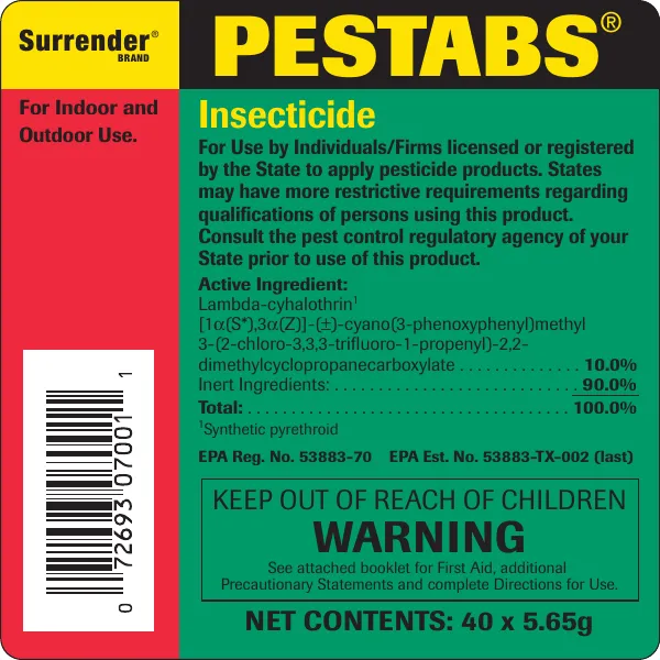 Pestabs Insecticide Electricians
