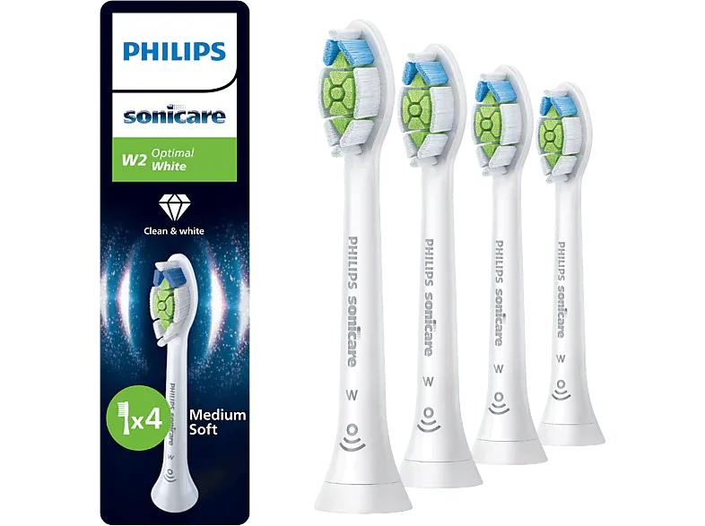 PHILIPS HX6064/87 Brossettes Sonicare: 4 W2 Optimal Chalk