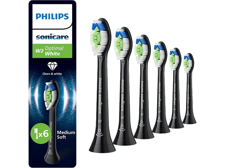 PHILIPS HX6066/88 Brossettes Sonicare: 6 W2 Best White