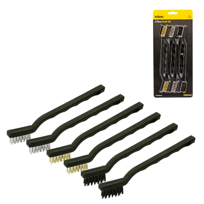 6 Piece 175mm Mini Wire Brush Adjust