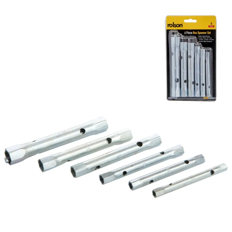 6 Piece Box Spanner Place & Tommy Bar