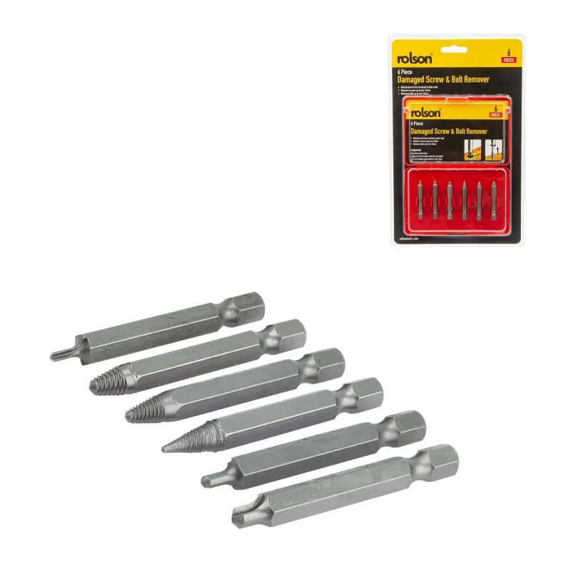 6 Piece Damaged Screw & Bolt Remover Made USA