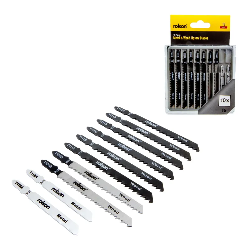 10 Piece Metallic & Wood Jigsaw Blades - 20V