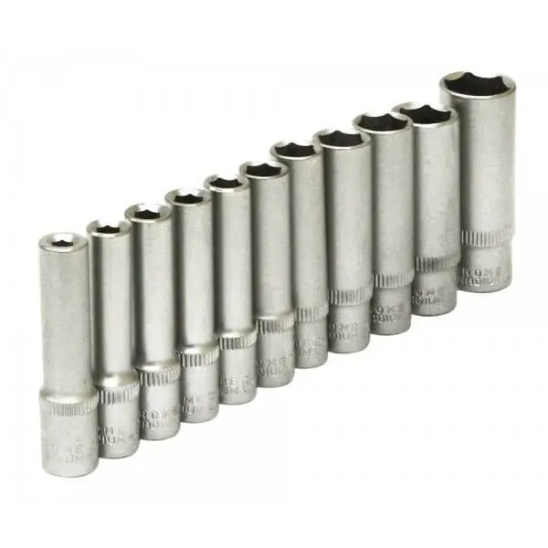 11 Piece ¼" Sq. Dr. Metric Deep Sockets Storage Case