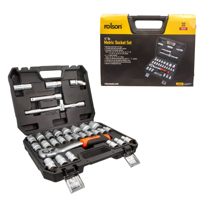 32 Piece ½" Dr. Metric Socket Place