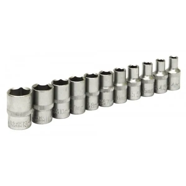 11 Piece ¼" Sq. Dr. Metric Sockets Home & Workshop