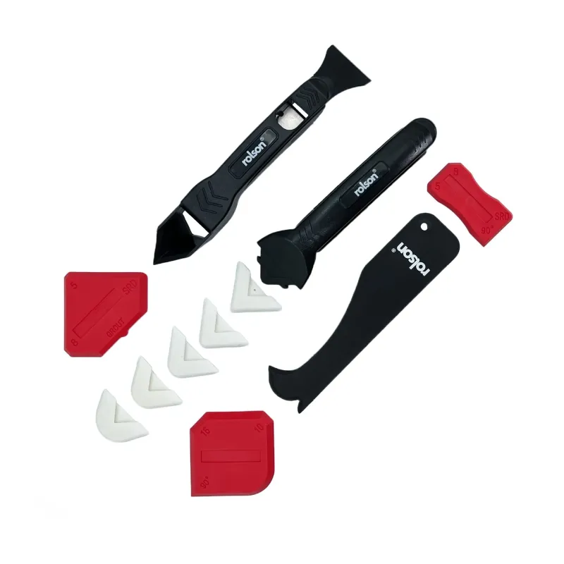 11 Piece Multi-Function Sealant Tool Kit Brushed Nickel