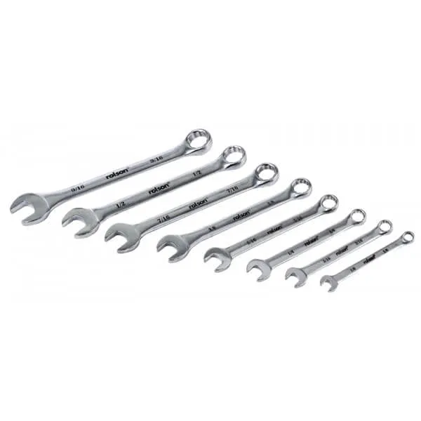 8 Piece Whitworth Combination Spanner Adjust