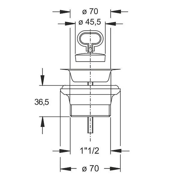 Piletta Simplex Bonomini per lavello cucina codice 1910MG64BO