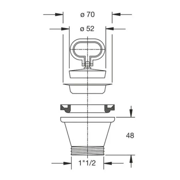 Piletta tradizionale Bonomini per lavello codice 1944MG64BO