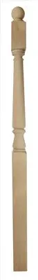 4" Pine Turned Thorough Newel Post Complete Richard Burbridge