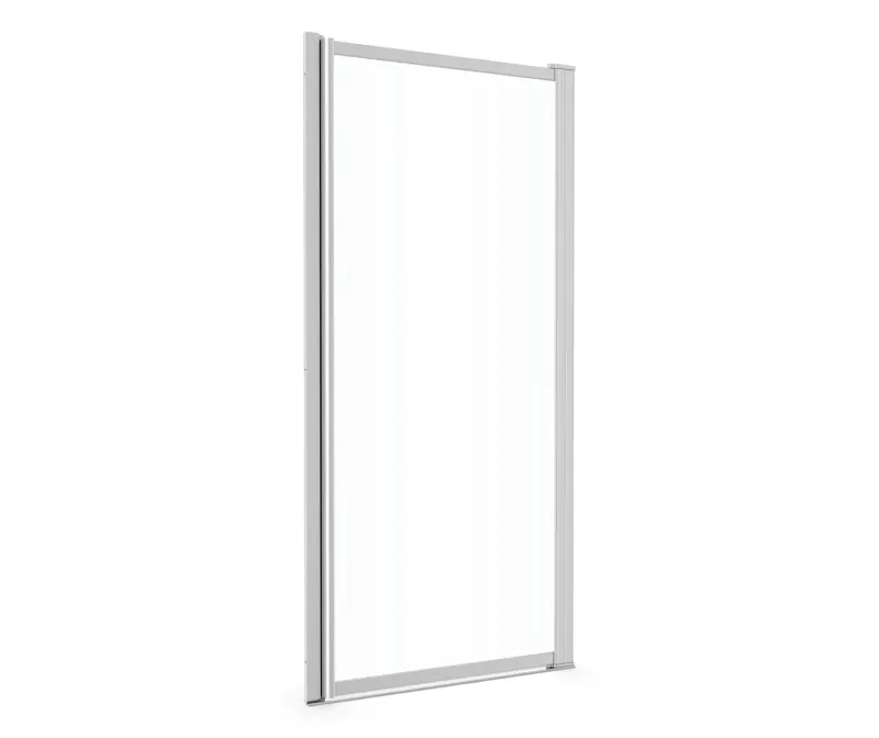 Pivolok 29-30 ¾ x 64 ½ . Pivot Shower Door Alcove Installation Clear glass Chromium
