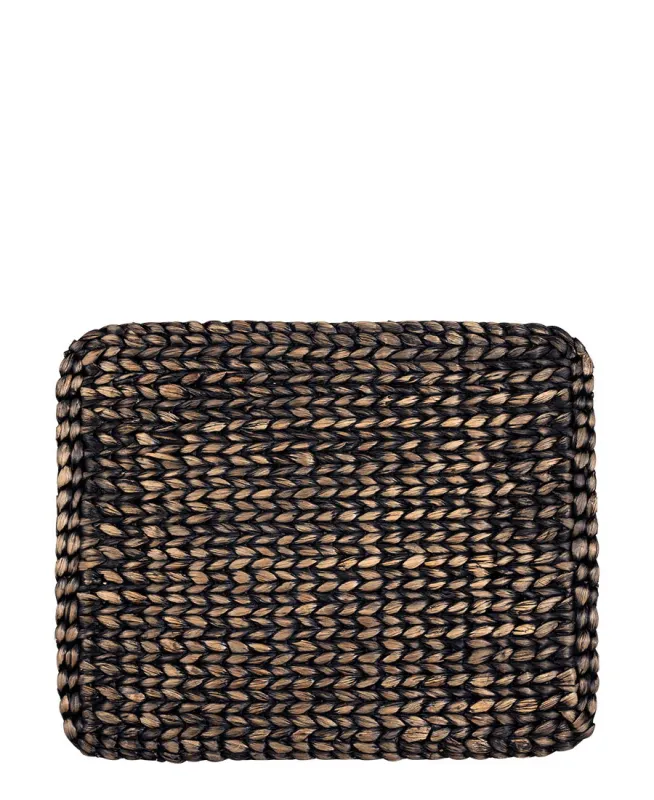 Placemat rectangular blackwash generous