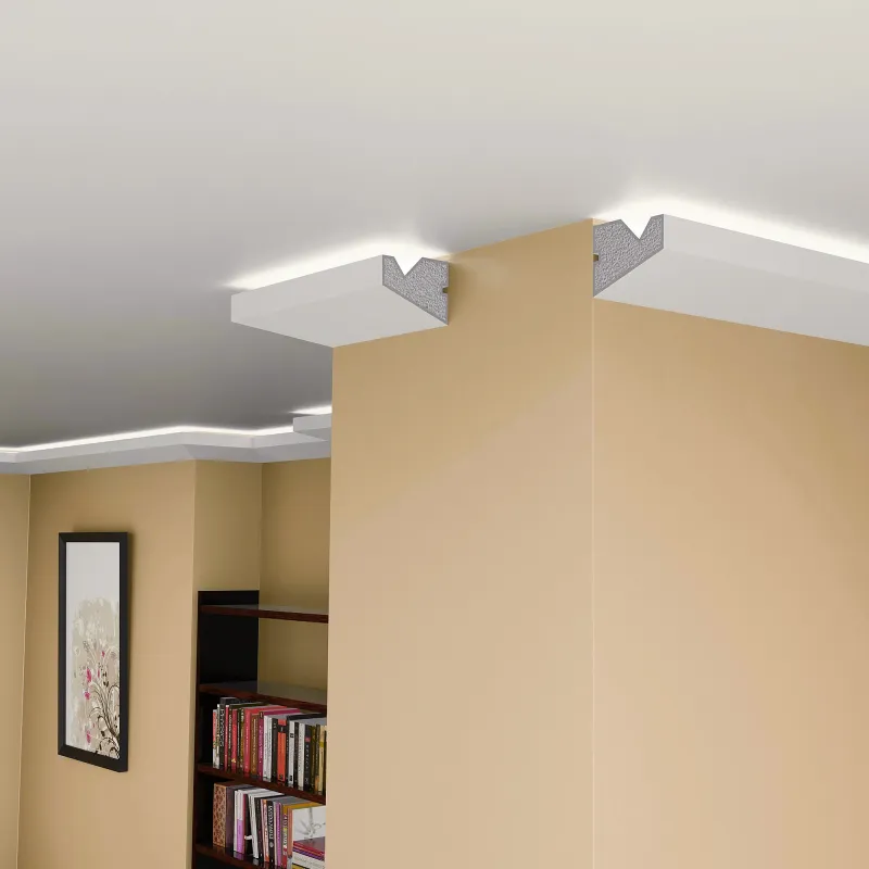 Plaster-Coated LED Uplighting Coving SH1 115mm x 90mm | Select Uplight Cornice