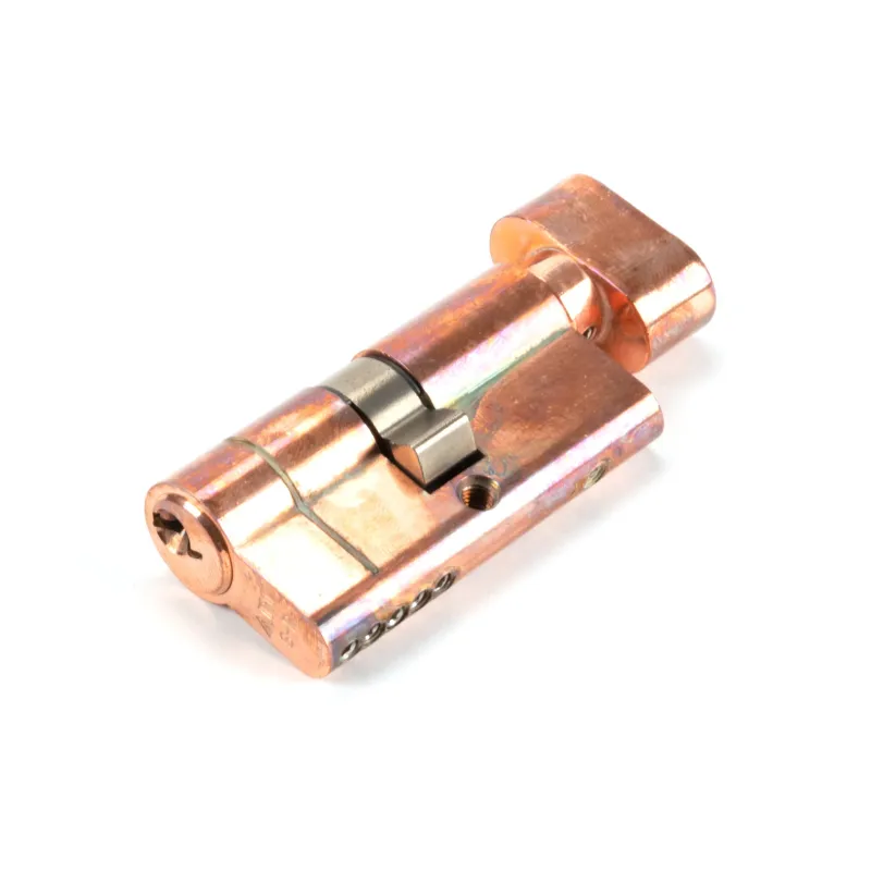 Polished Copper-brown 30/30 5pin Euro Cylinder/Thumbturn | From Anvil
