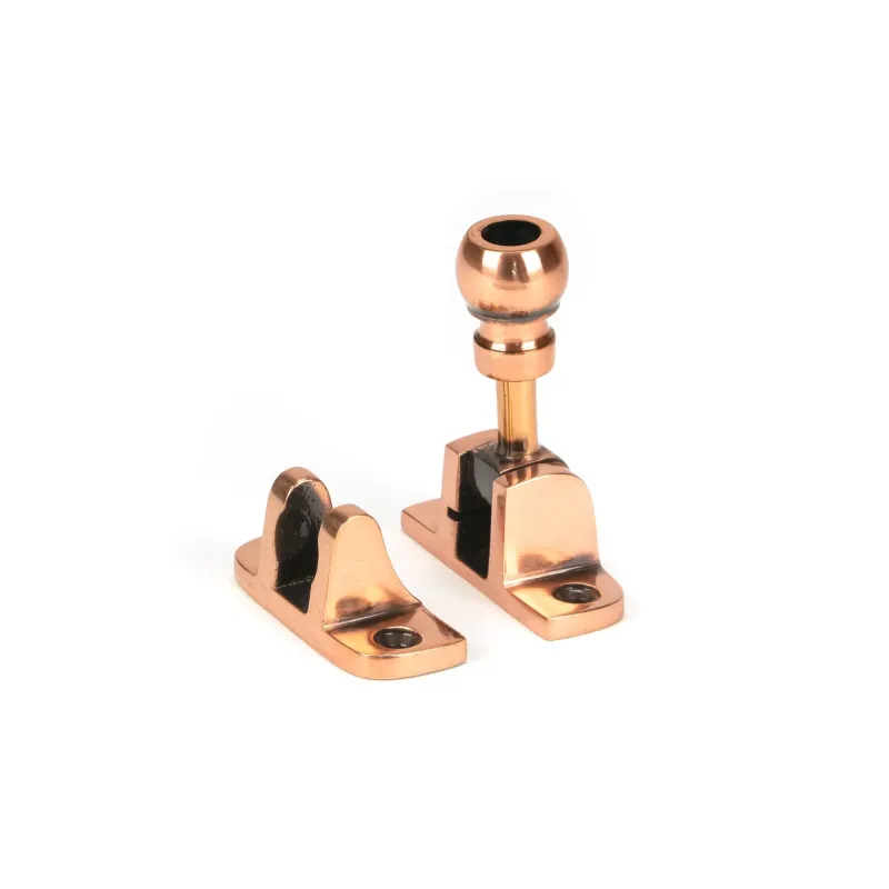 Polished Copper-brown Mushroom Brighton Fastener (Radiused) | From Anvil