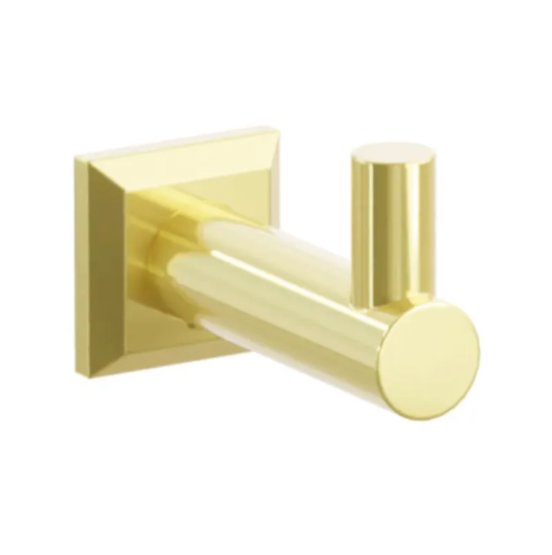 Polished Unlacquered Warm alloy "Mod" Wall Hook