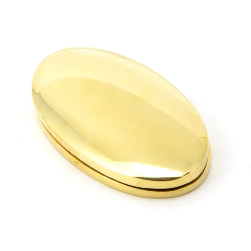 Polished Warm alloy Oval Escutcheon & Cover | From Anvil Brushed Nickel