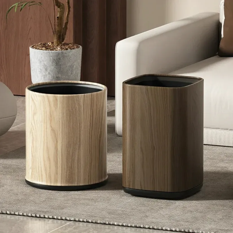 Poubelle en bois moderne Vibration Reduction